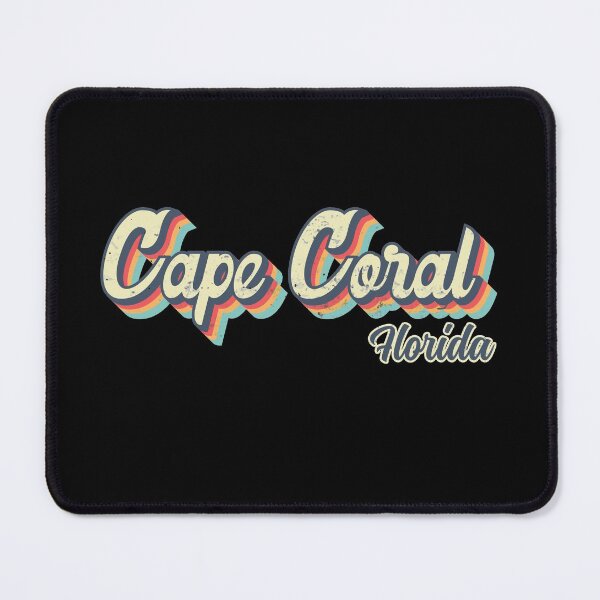 Item preview, Cape Coral City Florida Retro Vintage 70s rainbow designed and sold by Teelogic.