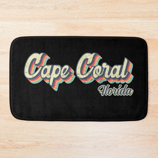 Item preview, Cape Coral City Florida Retro Vintage 70s rainbow designed and sold by Teelogic.