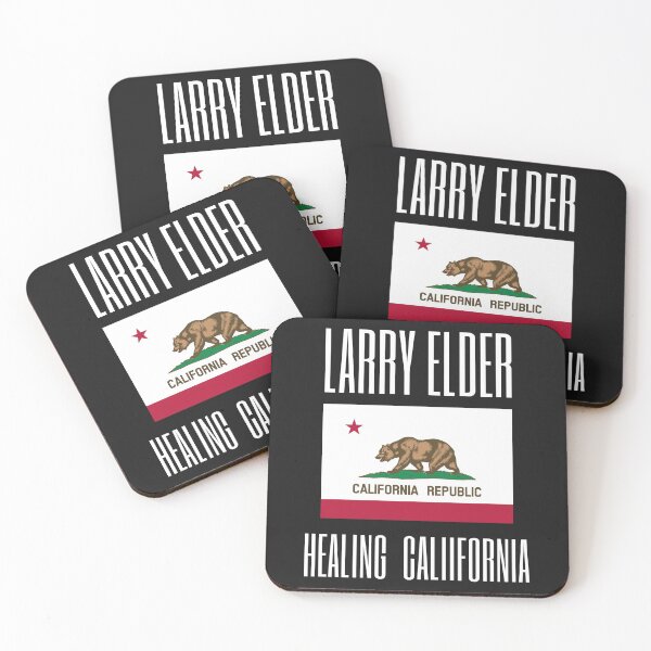 Item preview, LARRY ELDER, HEALING CALIFORNIA, RESPECT ELDER, RECALL, VOTE ELDER, designed and sold by R B Chrystal.