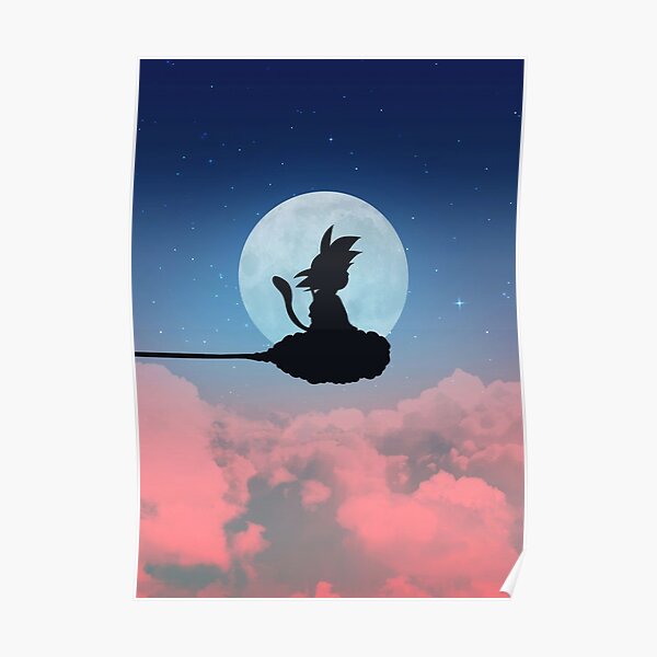Goku Nimbus Nuage Poster