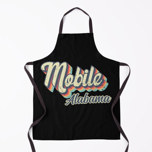 Item preview, Mobile City Alabama Retro Vintage 70s rainbow designed and sold by Teelogic.