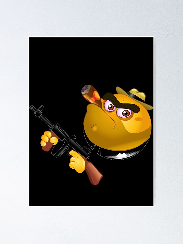 “Gangster Emoji " Poster for Sale by JatayaSant | Redbubble