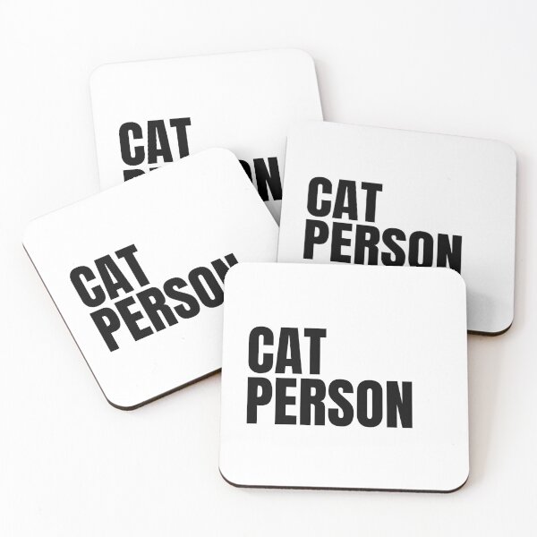Item preview, Cat Person -Text Design in Black designed and sold by katiekendall.