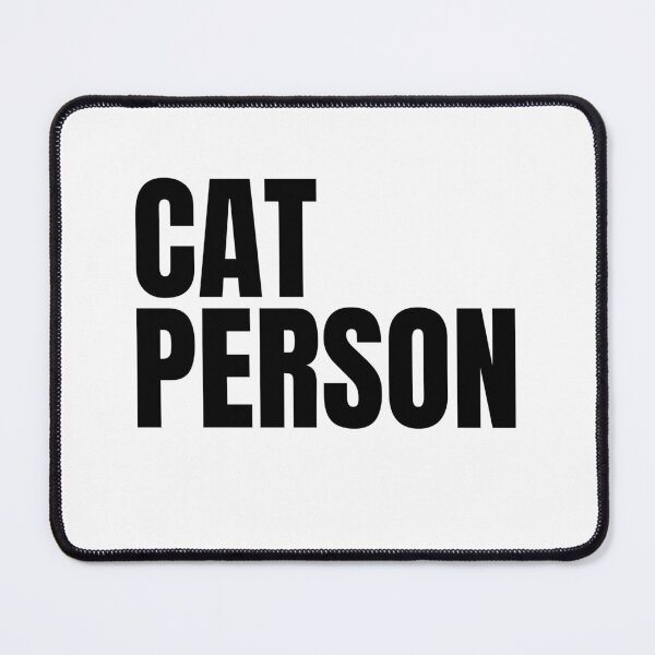 Item preview, Cat Person -Text Design in Black designed and sold by katiekendall.
