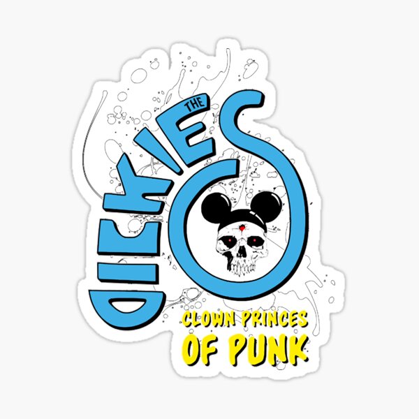 jeg er sulten jorden kampagne The Dickies - Clown Princes Of Punk." Sticker for Sale by OriginalDP |  Redbubble