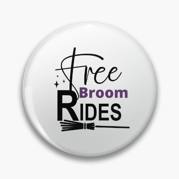 Item preview, Free Broom Rides. Funny Witchy Halloween Saying For The Witches. designed and sold by That Cheeky Tee.