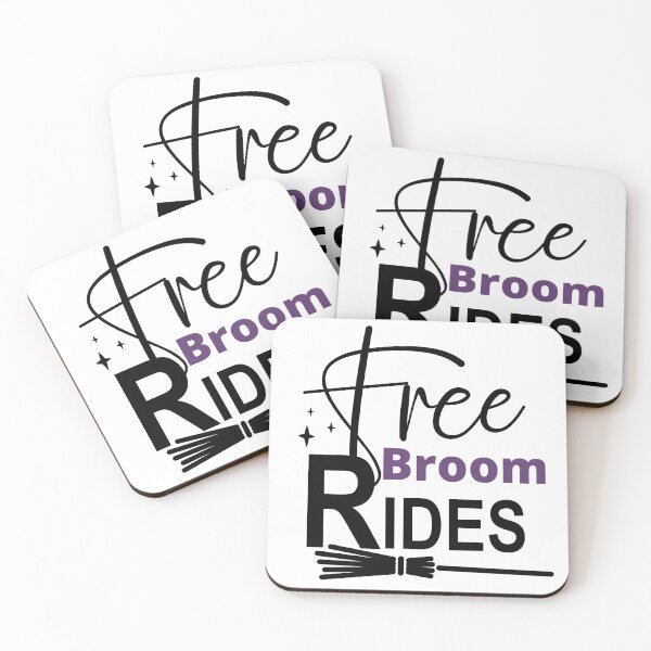 Item preview, Free Broom Rides. Funny Witchy Halloween Saying For The Witches. designed and sold by That Cheeky Tee.