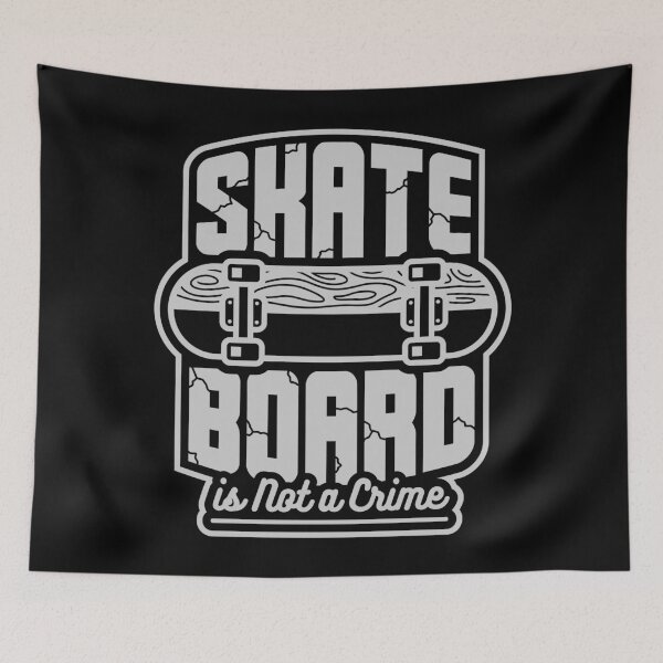 Item preview, Skate Board Is Not a Crime - Illustration  designed and sold by Studio  Six.