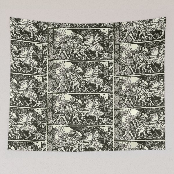 Item preview, Copy of Arthur Rackham- Battle of King Arthur designed and sold by Dreamflight.