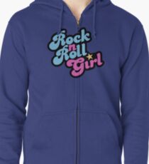 Rock'n'Roll-Mädchen Hoodie mit Reißverschluss