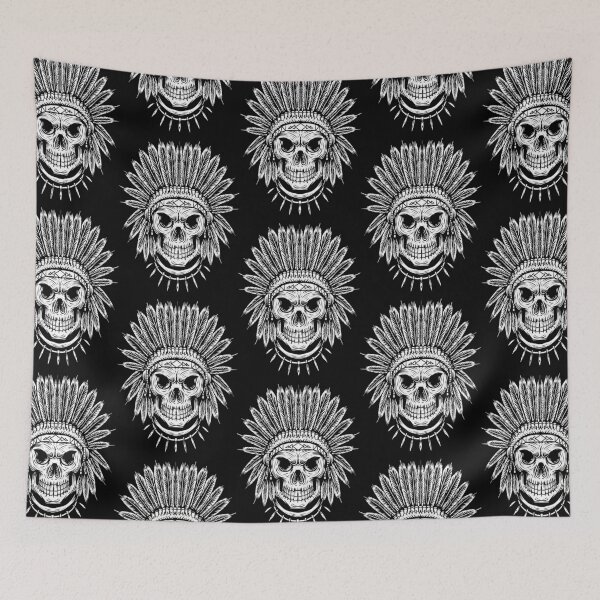 Item preview, Indian Skull - Native American Art  designed and sold by elenega.