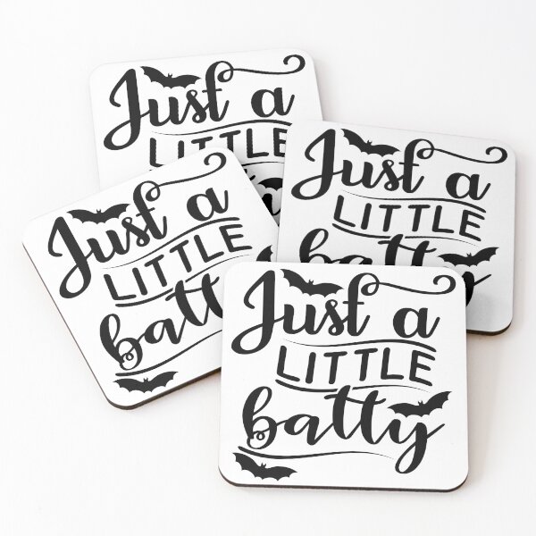 Item preview, Just A Little Batty. Funny Halloween Bat Saying. designed and sold by That Cheeky Tee.