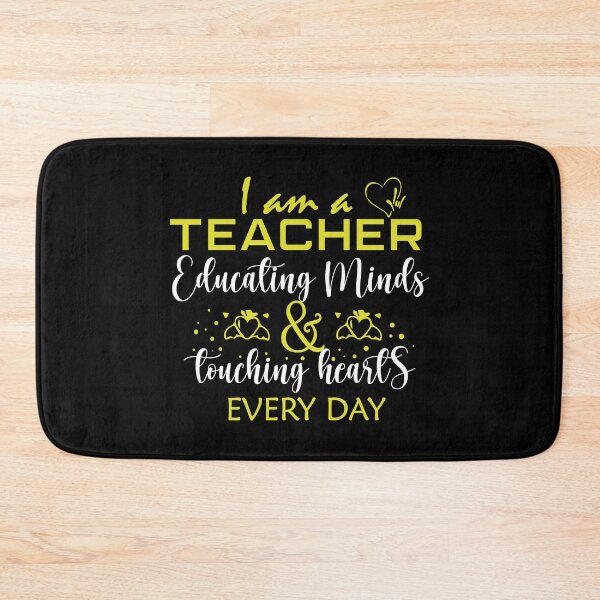 Item preview, I am a Teacher Educating Minds & Touching Hearts Every Day designed and sold by AuroraApparel.