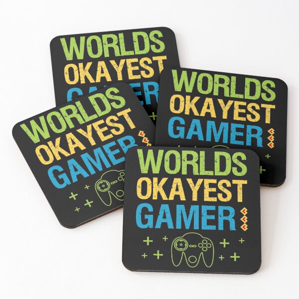 Item preview, Worlds Okayest Gamer Funny Video Gamer Gift  designed and sold by FunSilly.