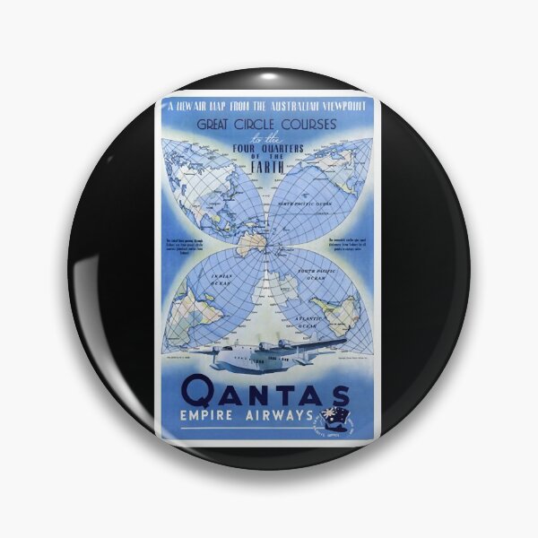 Item preview, Vintage Travel Poster Australia Qantas  designed and sold by elenega.