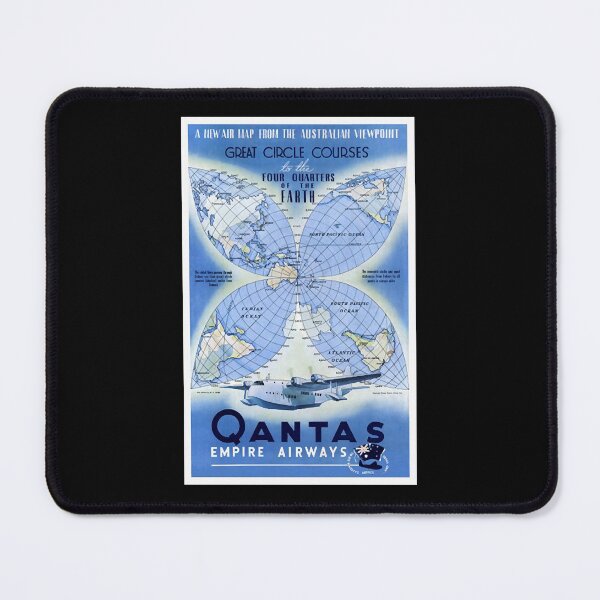 Item preview, Vintage Travel Poster Australia Qantas  designed and sold by elenega.