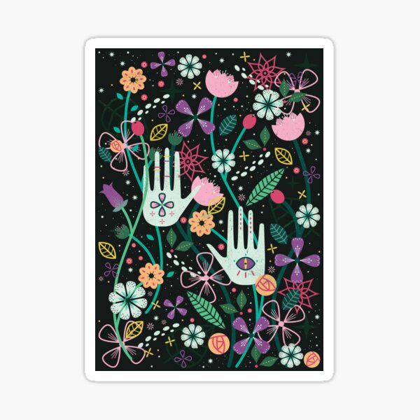 Botanical Hands Sticker