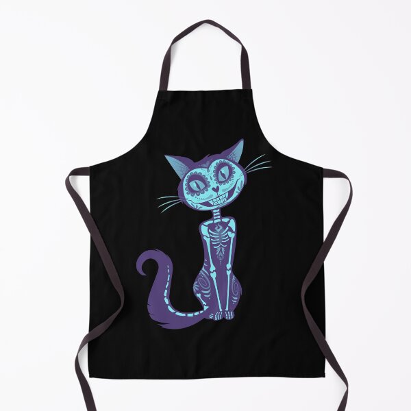 Item preview, Spooky Cat Blue - Spooky Halloween designed and sold by RudeBeeDesigns.
