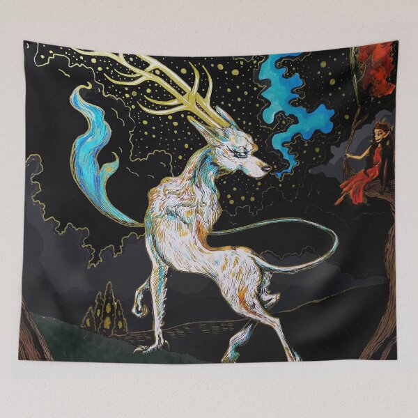 Item preview, Autumnal Wolf King and Elf Girl 2 designed and sold by Brooksie Fontaine.