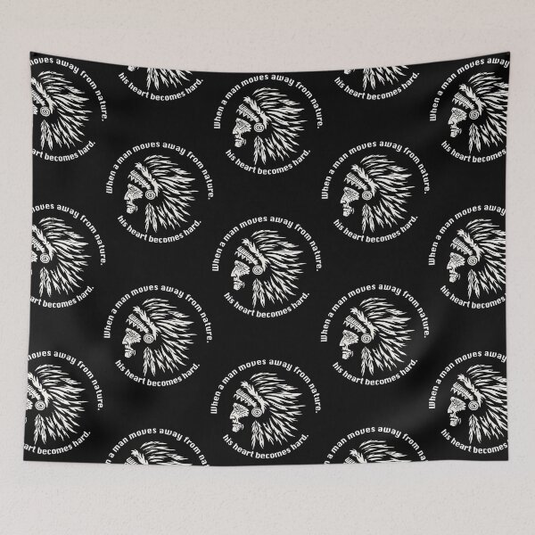 Item preview, Native American Wisdom- When A Man Moves Away From Nature...  designed and sold by elenega.
