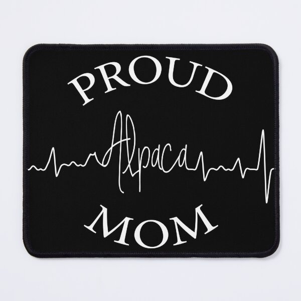 Item preview, Proud alpaca mom heartbeat EKG designed and sold by ProMySign.
