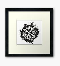 Guild Hunters Logo Splat Framed Print