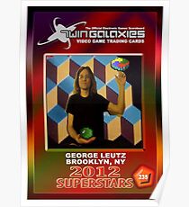 George Leutz Q*Bert Rookie Card Poster