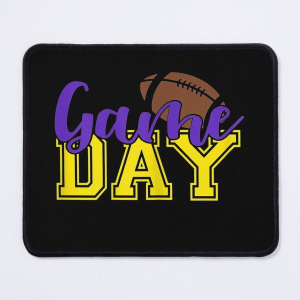 Item preview, Purple and Gold Football Game Day Vibes Football Lover  designed and sold by BaldricShop.