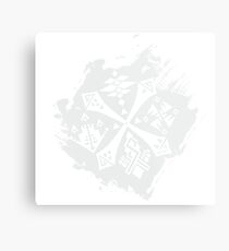 Guild Hunters Logo Splat White Metal Print