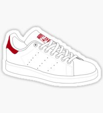 stan smith illustration Red pair. Sticker
