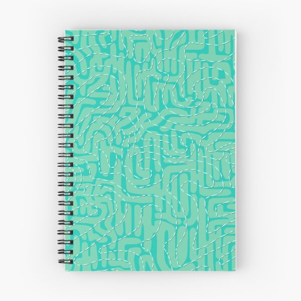 Item preview, Doodle Squiggle Line, Blue and Teal designed and sold by Miranda Benson.