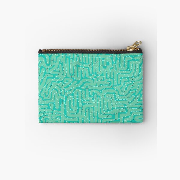 Item preview, Doodle Squiggle Line, Blue and Teal designed and sold by Miranda Benson.