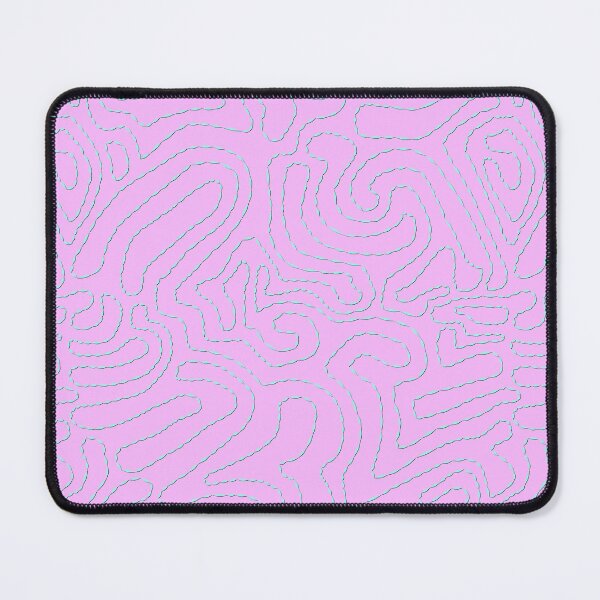 Item preview, Squiggly Line Doodle, Blue Pink designed and sold by Miranda Benson.