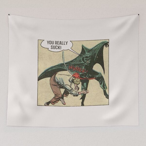 Item preview, Vintage Bat Hitting Retro Horror Poster Halloween Gift designed and sold by TheAplus.