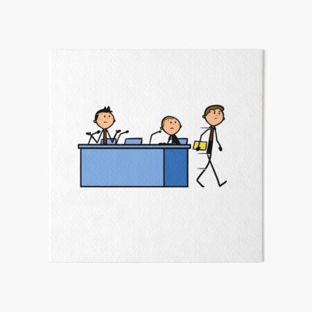 ESL Stickman - Storm out Art Board Print