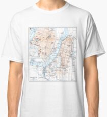 Vintage Map of Calcutta India (1914) Classic T-Shirt