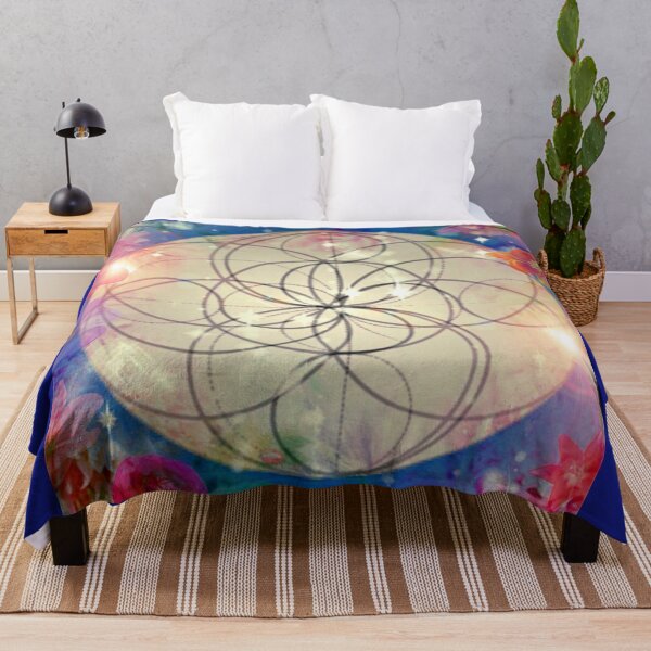 Item preview, Sacred Throat Chakra Mandala by imye designs designed and sold by Maja Manitoba .