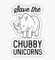 Save the Chubby Unicorns Sticker