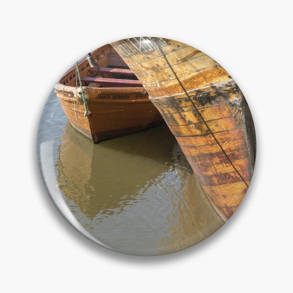Item preview, Like Mother and Child - Old Wooden Ship and Boat Anchored Side by Side designed and sold by Georgia Mizuleva.