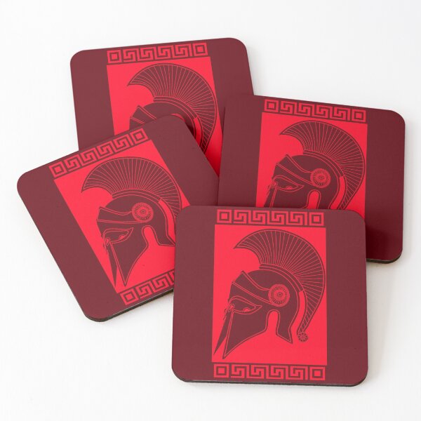 Item preview, Spartan helmet orange red designed and sold by SueKnox.