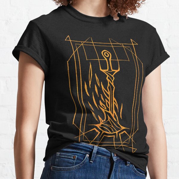 Minimalistisches Lagerfeuer Classic T-Shirt
