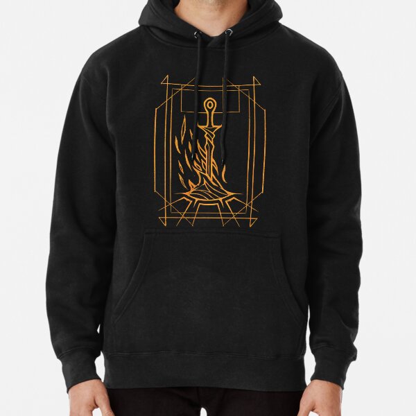 Minimalistisches Lagerfeuer Hoodie