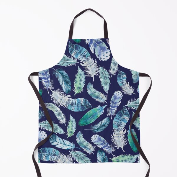 Item preview, Boho Feathers Blue And Green Watercolor designed and sold by Primroaddesigns.