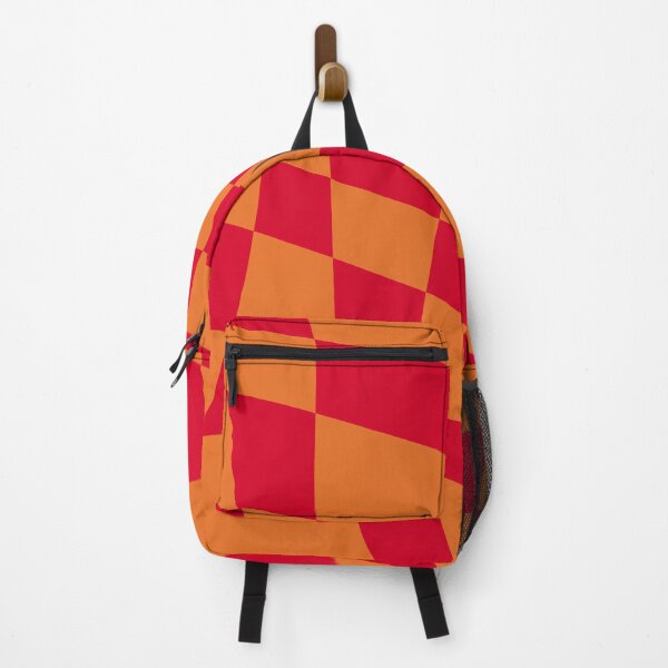 Vista previa del artículo con la obra «Patrón de cuadros ondulado Rojo Naranja», diseñado y vendido por likebakerdo.
