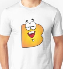 Alphabet Cartoon Letter B Personal Monogram Unisex T-Shirt