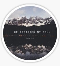 He Restores My Soul Sticker