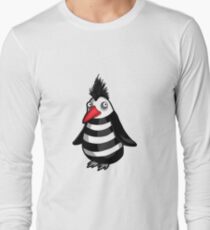 Penguin Punk with a Cute Face Long Sleeve T-Shirt
