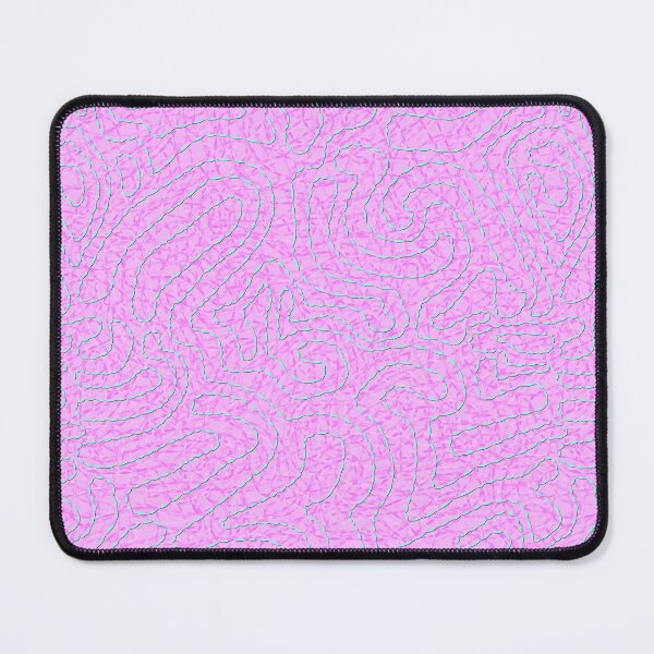 Item preview, Squiggly Line Doodle with some noise, Pink and Blue designed and sold by Miranda Benson.