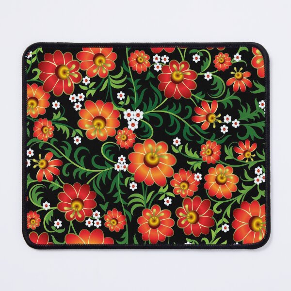 Item preview, khokhloma flower orange green designed and sold by Aleks96.