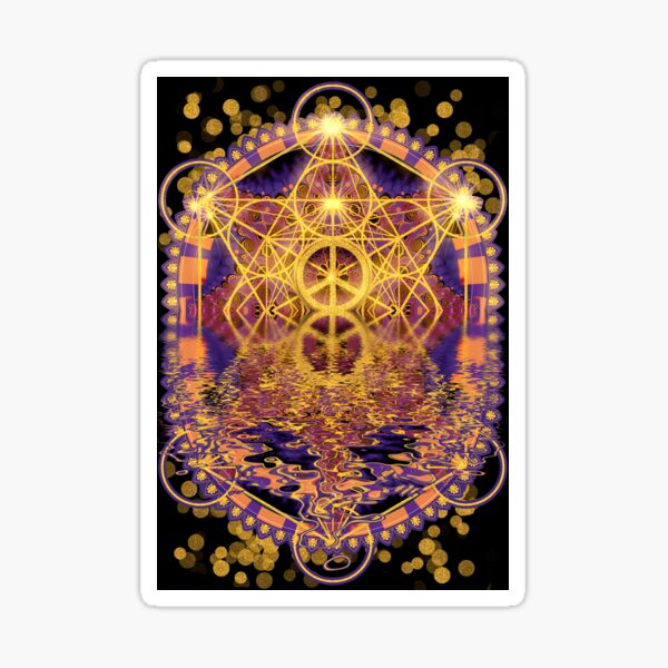 Geometry Peace Reflection Sticker